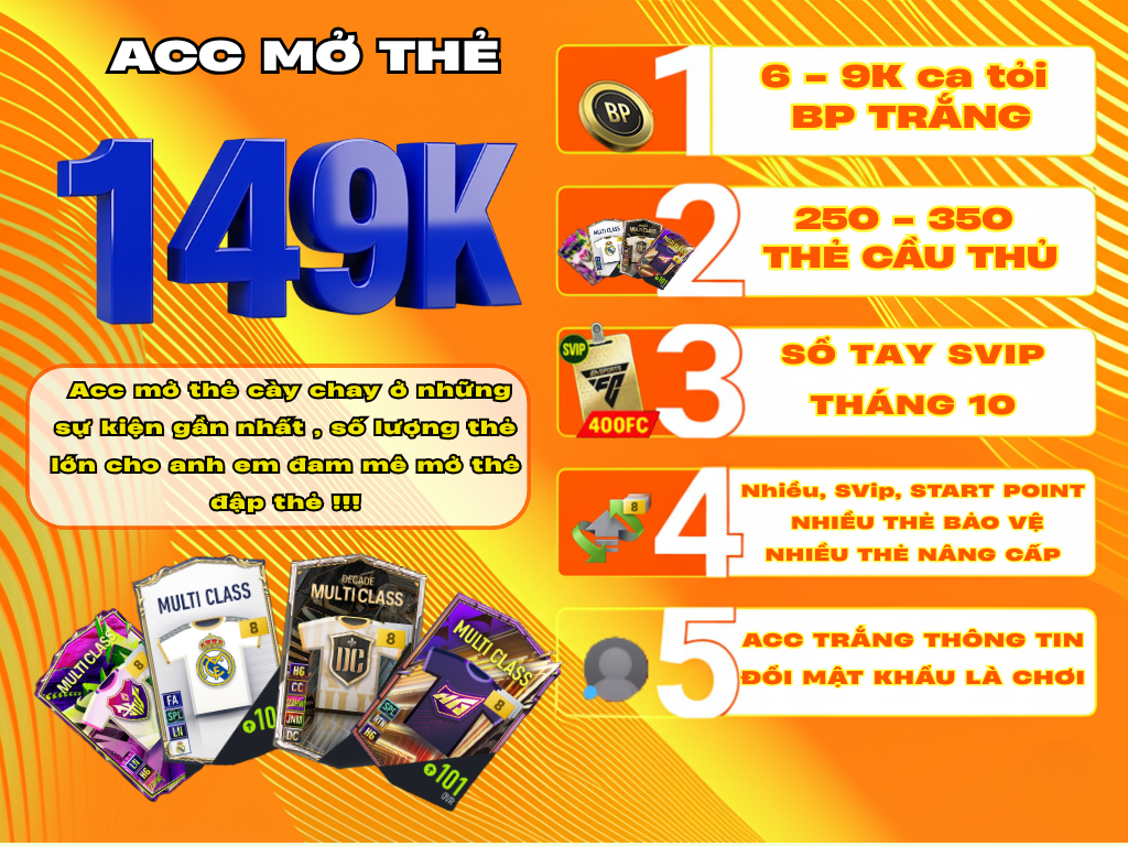 ACC MỞ THẺ 149 QUÀ SỔ TAY SVIP THÁNG 10 SIÊU HOT